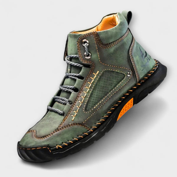 Wysokie skórzane buty męskie | Eleganckie buty zimowe