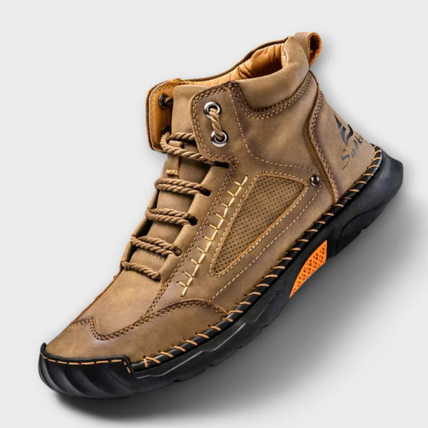 Wysokie skórzane buty męskie | Eleganckie buty zimowe