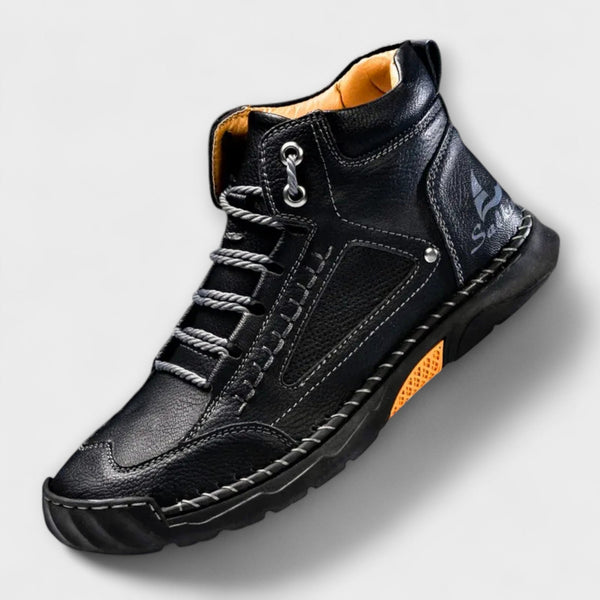 Wysokie skórzane buty męskie | Eleganckie buty zimowe