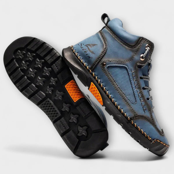 Wysokie skórzane buty męskie | Eleganckie buty zimowe