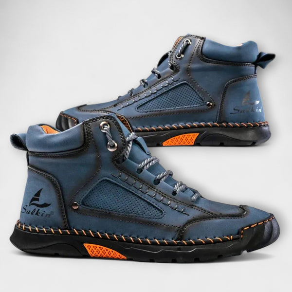 Wysokie skórzane buty męskie | Eleganckie buty zimowe