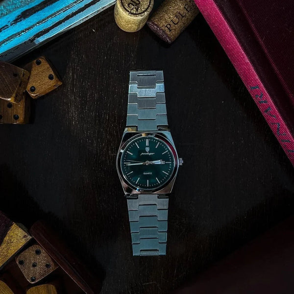 Zegarek męski | Klasyczny i elegancki zegarek na stalowej bransolecie