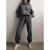 Dres damski oversize | Komplet dresowy z wysokim stanem