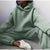 Dres damski oversize | Komplet dresowy z wysokim stanem