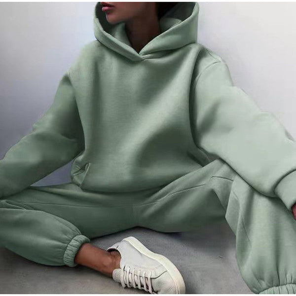 Dres damski oversize | Komplet dresowy z wysokim stanem