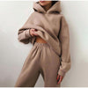 Dres damski oversize | Komplet dresowy z wysokim stanem