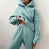 Dres damski oversize | Komplet dresowy z wysokim stanem