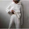 Dres damski oversize | Komplet dresowy z wysokim stanem