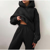 Dres damski oversize | Komplet dresowy z wysokim stanem