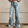 Boho Kwiatowa Vintage Spodnie | Letni styl w retro wydaniu