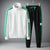 Męski dres treningowy | Sportowy dres z zamkiem i wzorem w paski