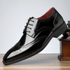 Skórzane brogsy męskie | Eleganckie buty wizytowe Cambridge