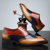 Skórzane brogsy męskie | Eleganckie buty wizytowe Cambridge