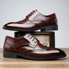 Skórzane brogsy męskie | Eleganckie buty wizytowe Cambridge