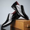 Skórzane brogsy męskie | Eleganckie buty wizytowe Cambridge