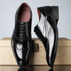 Skórzane brogsy męskie | Eleganckie buty wizytowe Cambridge
