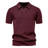 Elegance Polo | Poloshirt z otwartym kołnierzem i lekką strukturą