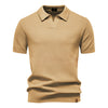 Elegance Polo | Poloshirt z otwartym kołnierzem i lekką strukturą