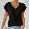 Mila | Casual T-shirt z dekoltem w serek