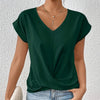 Mila | Casual T-shirt z dekoltem w serek