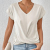 Mila | Casual T-shirt z dekoltem w serek