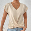 Mila | Casual T-shirt z dekoltem w serek