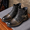 Skórzane męskie buty typu biker | Boots