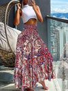 Spódnica Boho w kształcie litery A z wysokim stanem | Na elegancki letni look